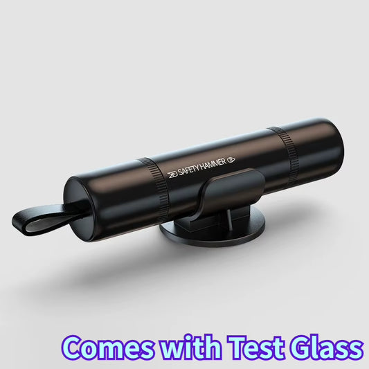Car Safety Emergency Hammer, Emergency Glass Window Breaker with Base, Car Seat Belt Cutter, Automotive Emergency Escape Tool